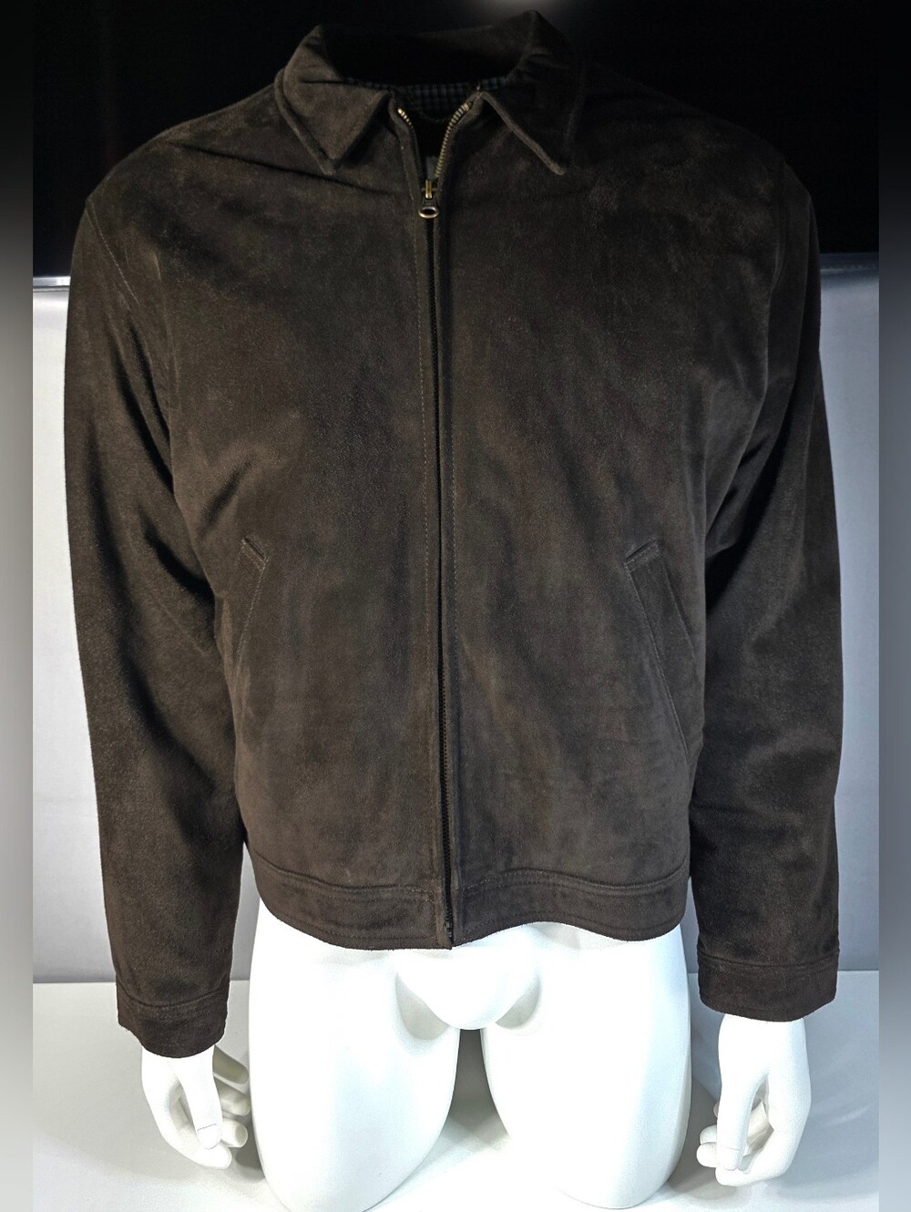 J.Crew Vintage Men's Full-Zip Suede Jacket Size Medium